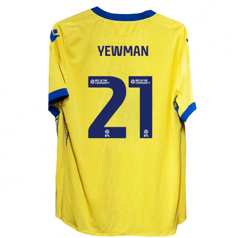 Danxen Kinder Lucy Yewman #21 Gelb Blau Auswärtstrikot Trikot 2025/26 T-Shirt Schweiz