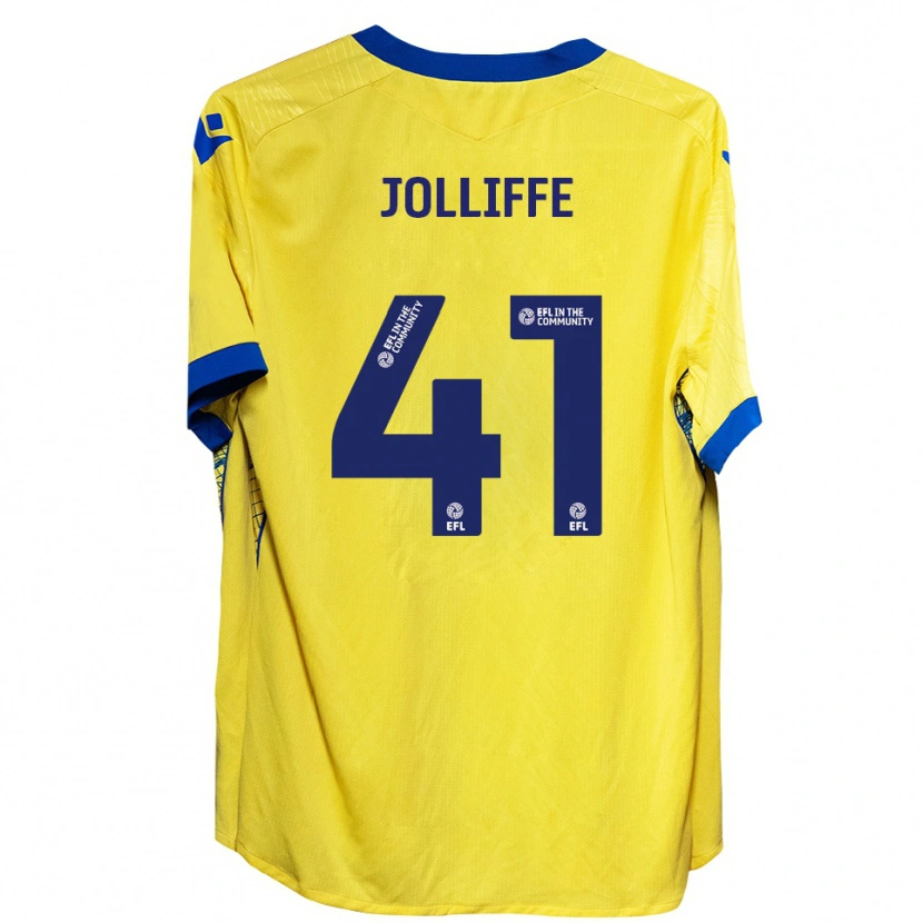 Danxen Kinder Max Jolliffe #41 Gelb Blau Auswärtstrikot Trikot 2025/26 T-Shirt Schweiz