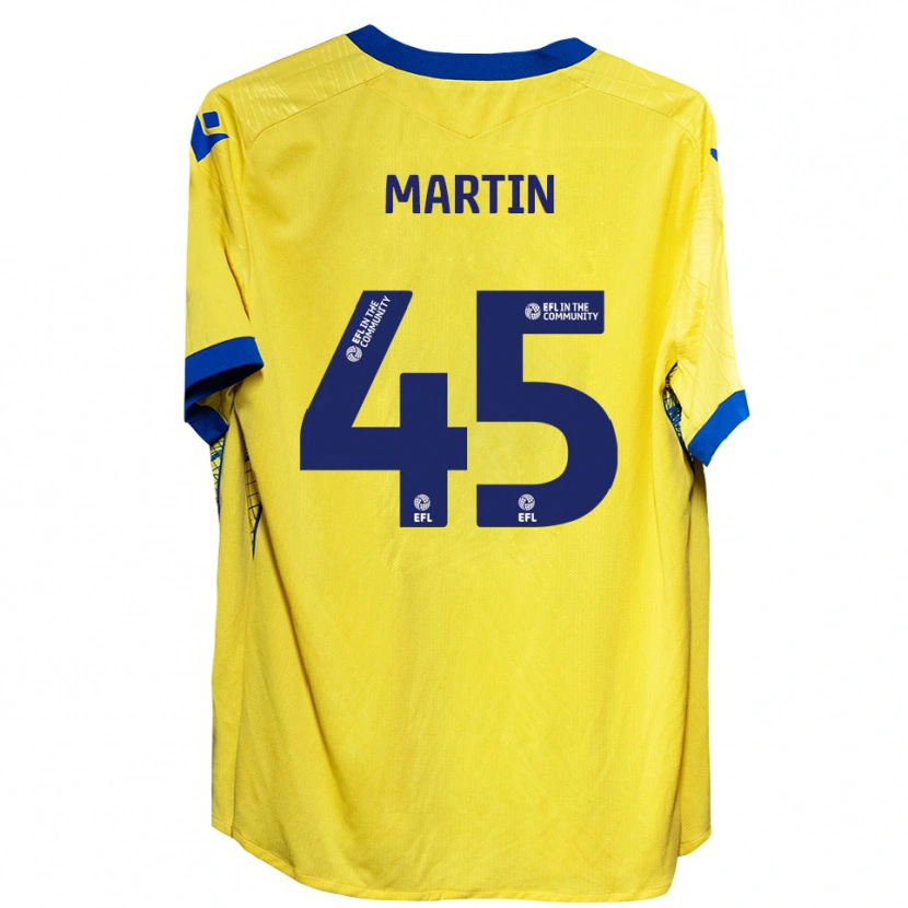 Danxen Kinder Kai Martin #45 Gelb Blau Auswärtstrikot Trikot 2025/26 T-Shirt Schweiz