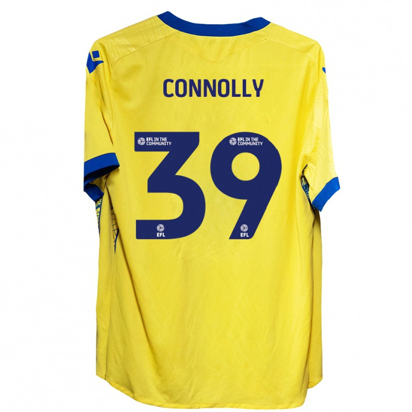 Danxen Kinder Kien Connolly #39 Gelb Blau Auswärtstrikot Trikot 2025/26 T-Shirt Schweiz
