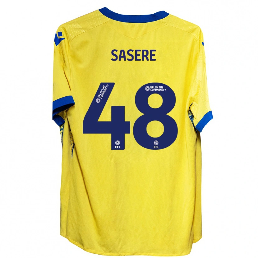 Danxen Kinder James Sasere #48 Gelb Blau Auswärtstrikot Trikot 2025/26 T-Shirt Schweiz