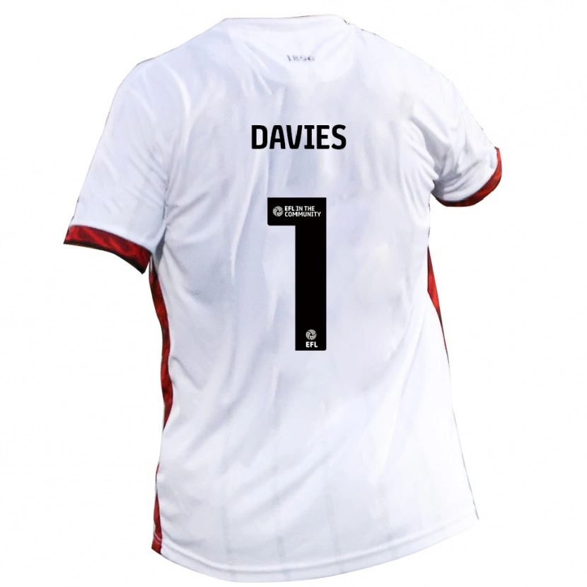 Danxen Kinder Harvey Davies #1 Weiß Rot Schwarz Auswärtstrikot Trikot 2025/26 T-Shirt Schweiz