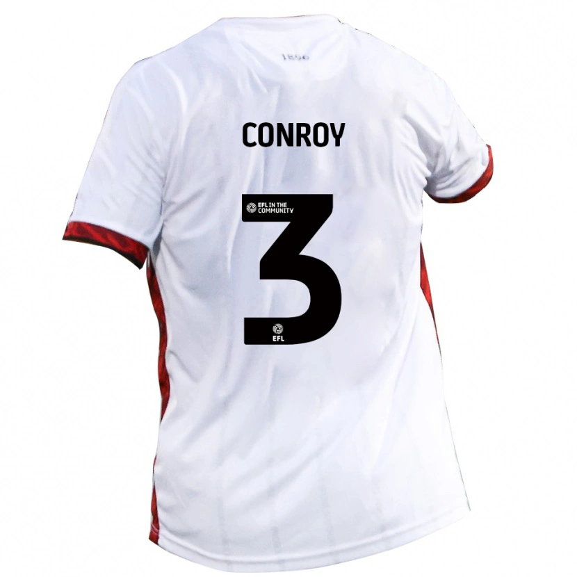 Danxen Kinder Dion Conroy #3 Weiß Rot Schwarz Auswärtstrikot Trikot 2025/26 T-Shirt Schweiz