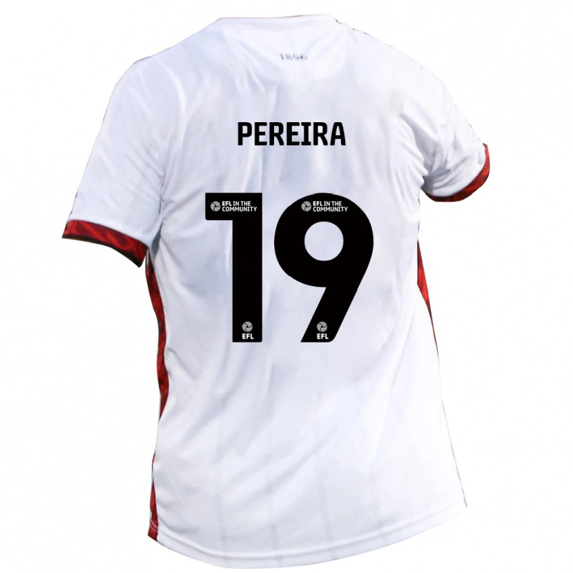 Danxen Kinder Dion Pereira #19 Weiß Rot Schwarz Auswärtstrikot Trikot 2025/26 T-Shirt Schweiz