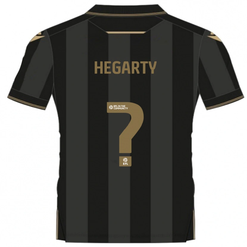 Danxen Kinder Fletcher Hegarty #0 Schwarz Gold Auswärtstrikot Trikot 2025/26 T-Shirt Schweiz