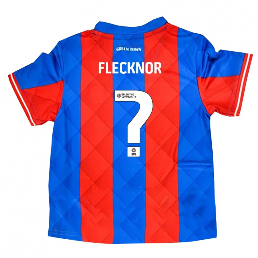 Danxen Kinder Laura Flecknor #0 Blau Rot Weiß Auswärtstrikot Trikot 2025/26 T-Shirt Schweiz