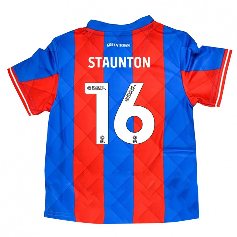 Danxen Kinder Reece Staunton #16 Blau Rot Weiß Auswärtstrikot Trikot 2025/26 T-Shirt Schweiz