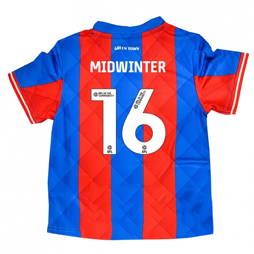 Danxen Kinder Carlo Midwinter #16 Blau Rot Weiß Auswärtstrikot Trikot 2025/26 T-Shirt Schweiz