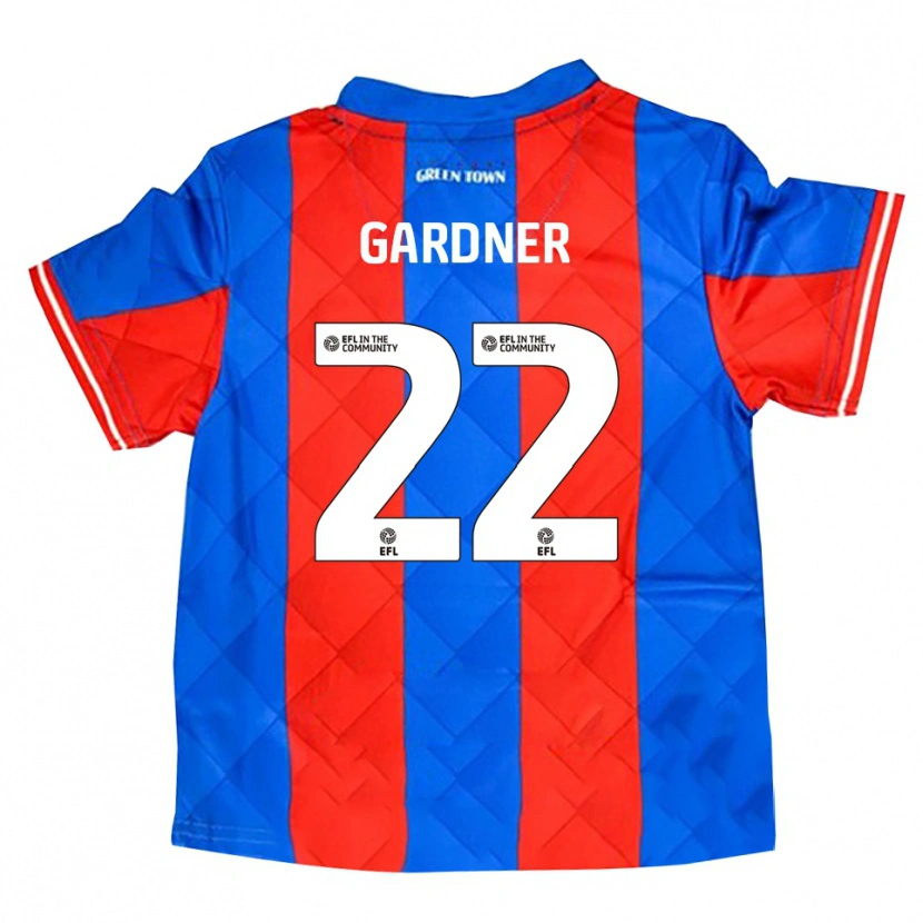 Danxen Kinder Cameron Gardner #22 Blau Rot Weiß Auswärtstrikot Trikot 2025/26 T-Shirt Schweiz