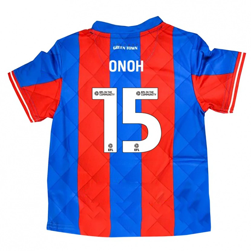 Danxen Kinder Fortune Onoh #15 Blau Rot Weiß Auswärtstrikot Trikot 2025/26 T-Shirt Schweiz