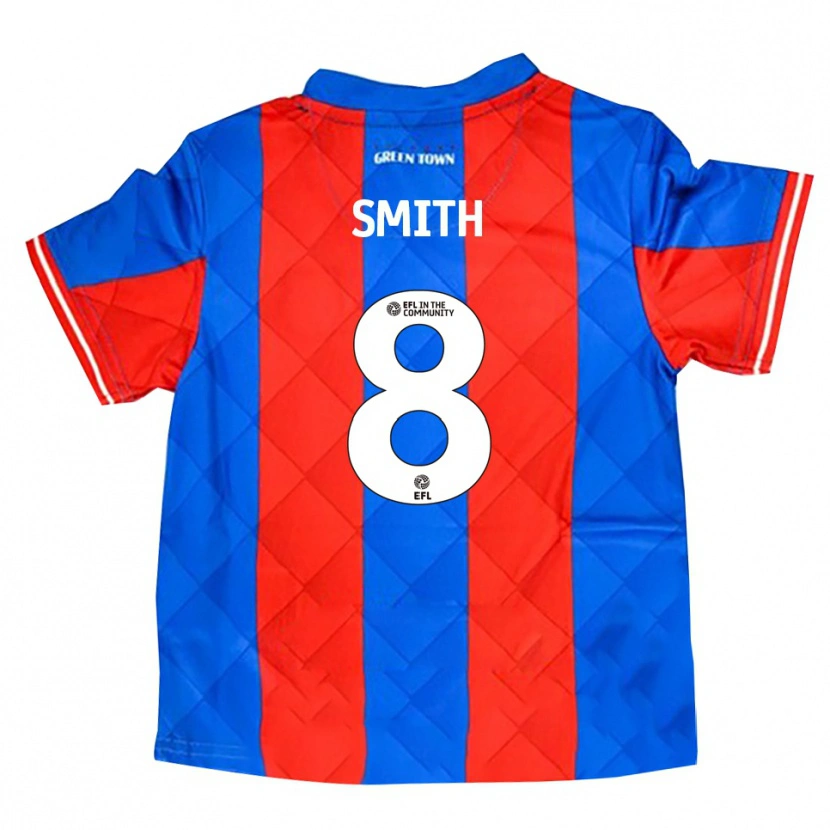 Danxen Kinder Elliot Smith #8 Blau Rot Weiß Auswärtstrikot Trikot 2025/26 T-Shirt Schweiz
