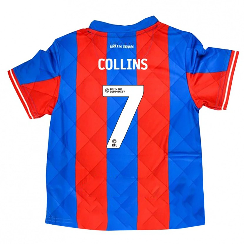 Danxen Kinder Jack Collins #7 Blau Rot Weiß Auswärtstrikot Trikot 2025/26 T-Shirt Schweiz