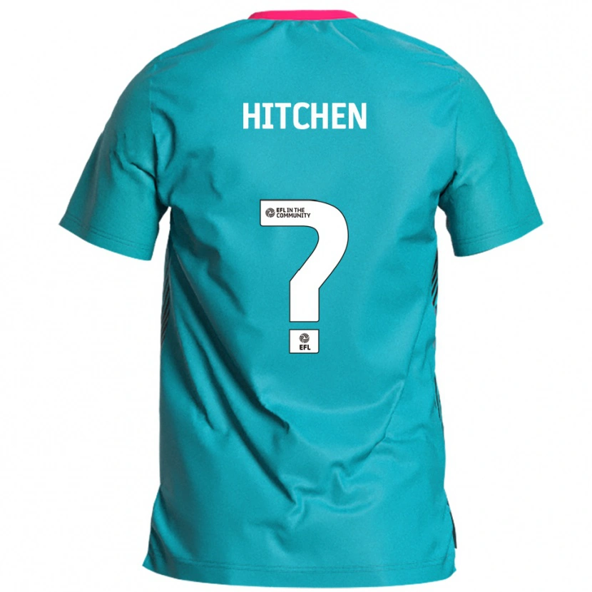 Danxen Kinder Rebecca Hitchen #0 Himmelblau Pink Auswärtstrikot Trikot 2025/26 T-Shirt Schweiz