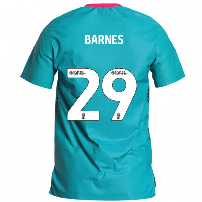 Danxen Kinder Lucas Barnes #29 Himmelblau Pink Auswärtstrikot Trikot 2025/26 T-Shirt Schweiz