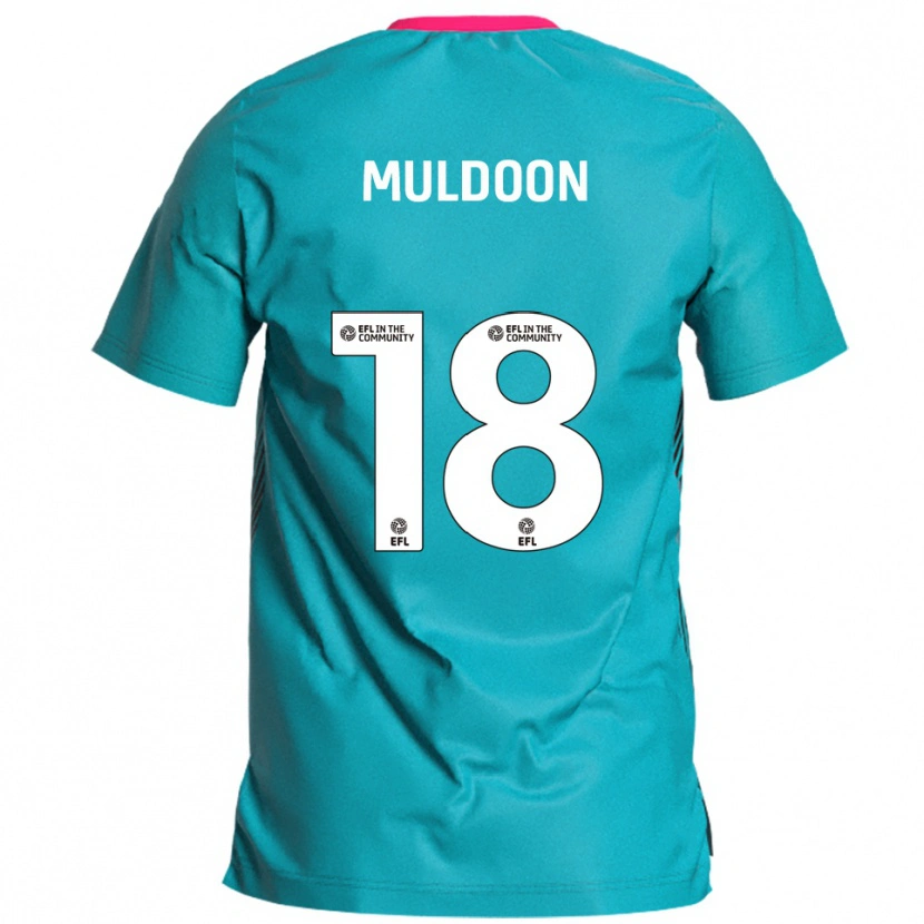 Danxen Kinder Jack Muldoon #18 Himmelblau Pink Auswärtstrikot Trikot 2025/26 T-Shirt Schweiz