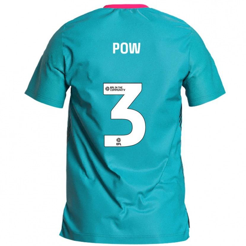 Danxen Kinder Adam Pow #3 Himmelblau Pink Auswärtstrikot Trikot 2025/26 T-Shirt Schweiz
