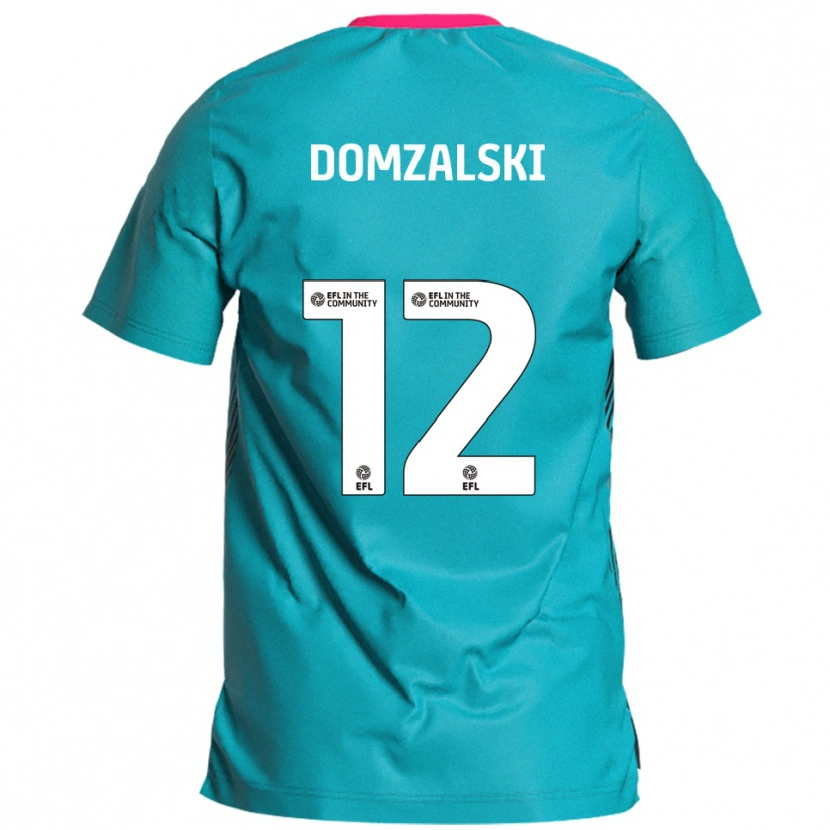 Danxen Kinder Ollie Domzalski #12 Himmelblau Pink Auswärtstrikot Trikot 2025/26 T-Shirt Schweiz
