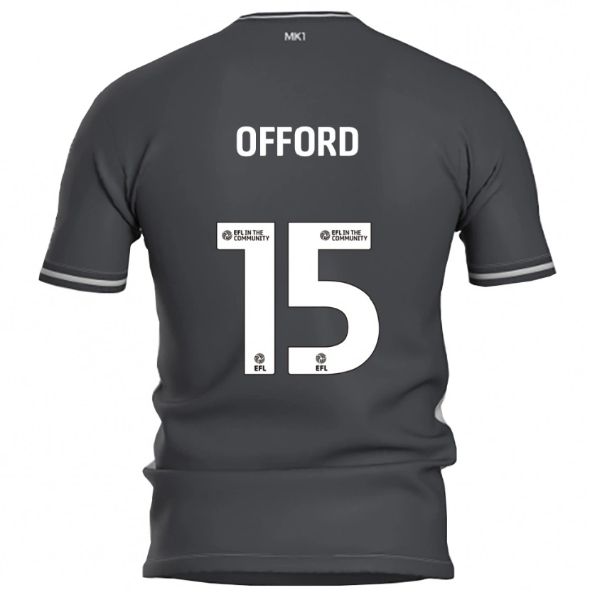 Danxen Kinder Luke Offord #15 Grau Silber Auswärtstrikot Trikot 2025/26 T-Shirt Schweiz