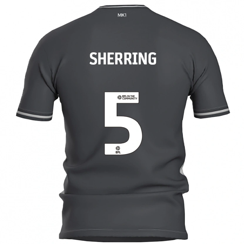 Danxen Kinder Sam Sherring #5 Grau Silber Auswärtstrikot Trikot 2025/26 T-Shirt Schweiz