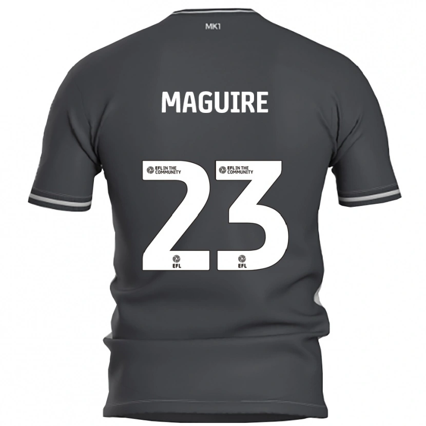 Danxen Kinder Laurence Maguire #23 Grau Silber Auswärtstrikot Trikot 2025/26 T-Shirt Schweiz