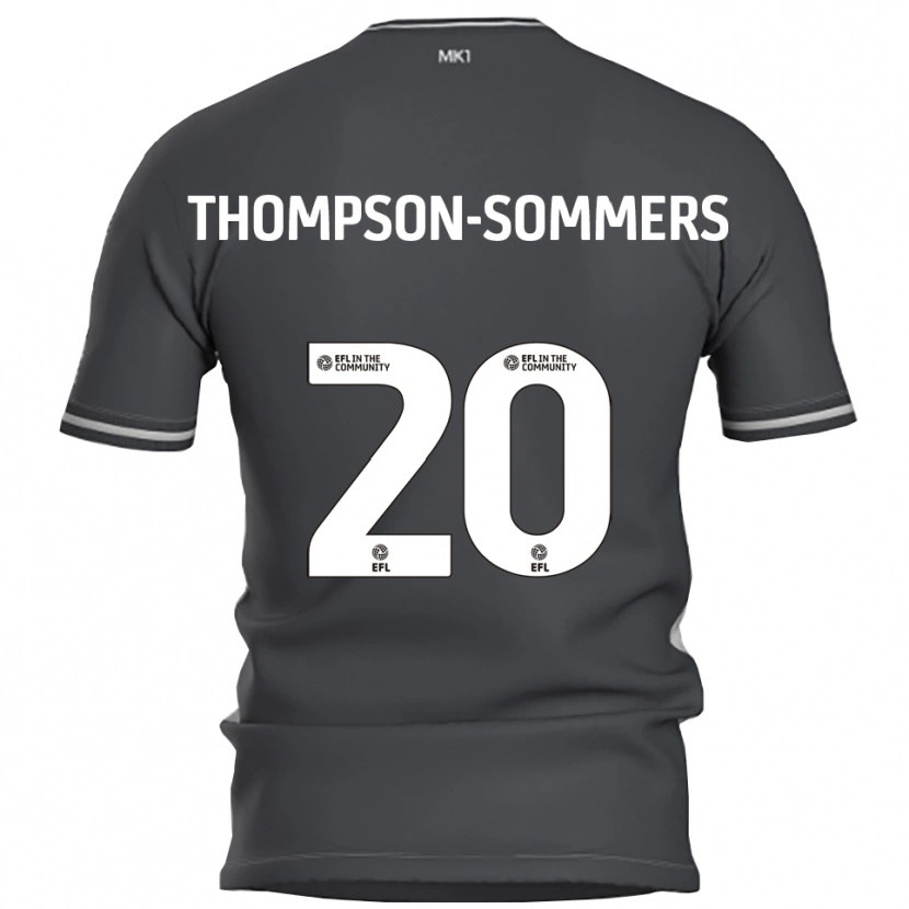 Danxen Kinder Kane Thompson-Sommers #20 Grau Silber Auswärtstrikot Trikot 2025/26 T-Shirt Schweiz