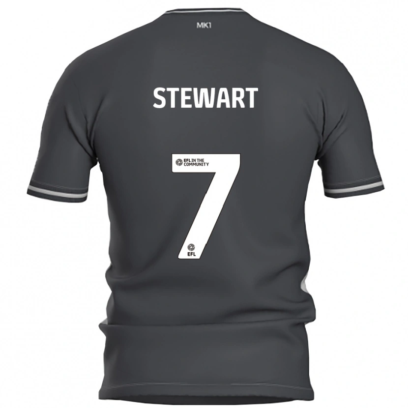 Danxen Kinder Caitlin Stewart #7 Grau Silber Auswärtstrikot Trikot 2025/26 T-Shirt Schweiz