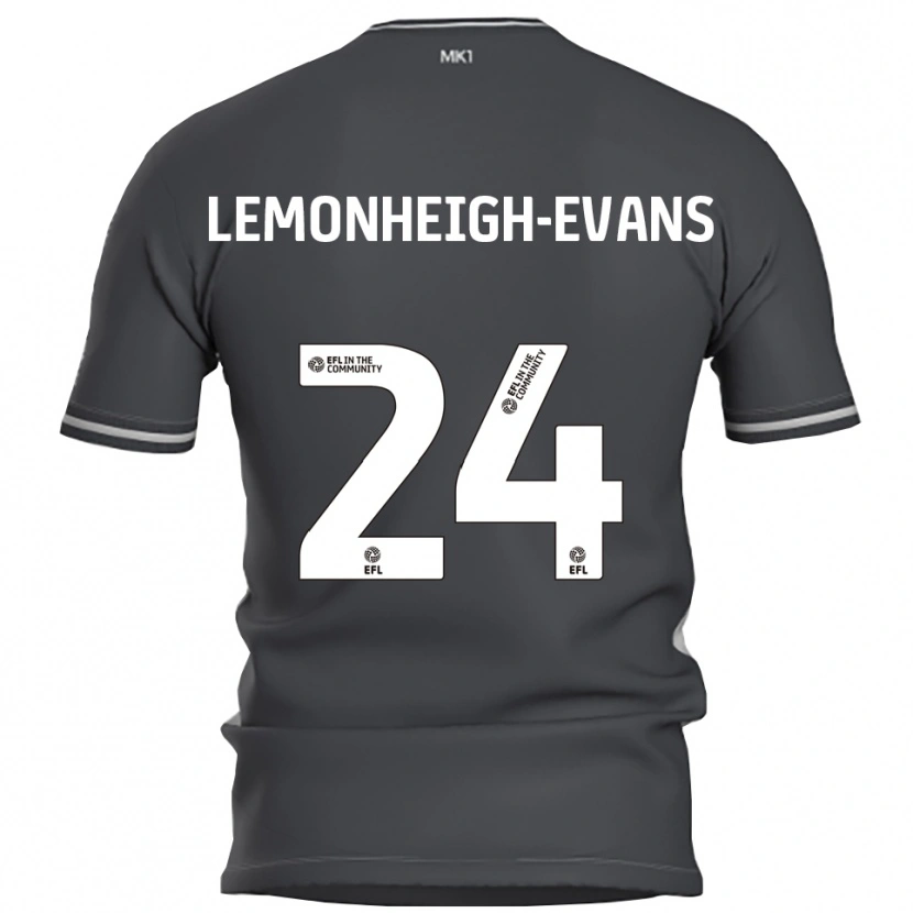 Danxen Kinder Connor Lemonheigh-Evans #24 Grau Silber Auswärtstrikot Trikot 2025/26 T-Shirt Schweiz