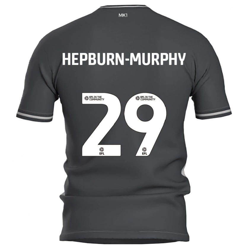 Danxen Kinder Rushian Hepburn-Murphy #29 Grau Silber Auswärtstrikot Trikot 2025/26 T-Shirt Schweiz