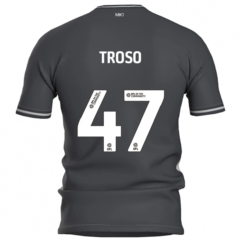 Danxen Kinder Simone Troso #47 Grau Silber Auswärtstrikot Trikot 2025/26 T-Shirt Schweiz