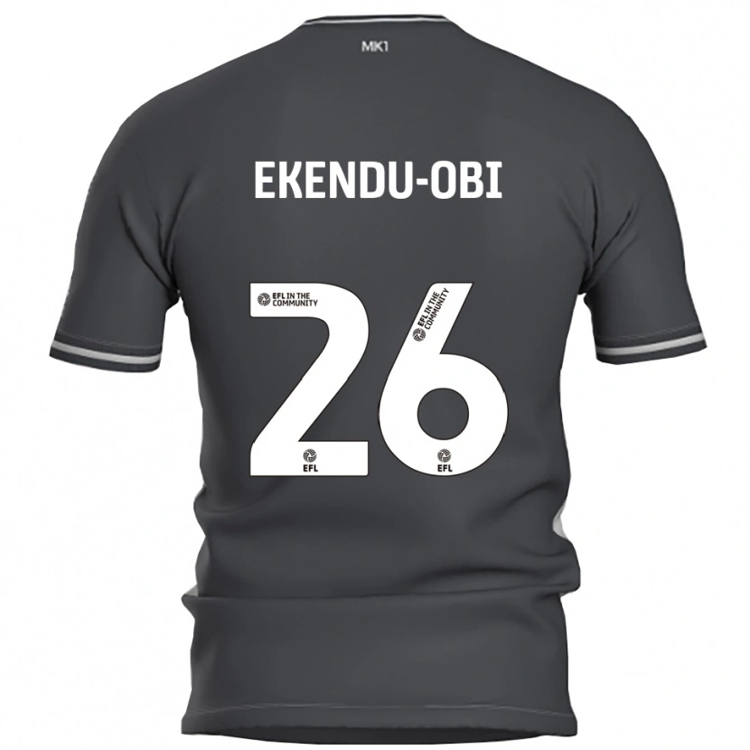 Danxen Kinder Ugomma Ekendu-Obi #26 Grau Silber Auswärtstrikot Trikot 2025/26 T-Shirt Schweiz