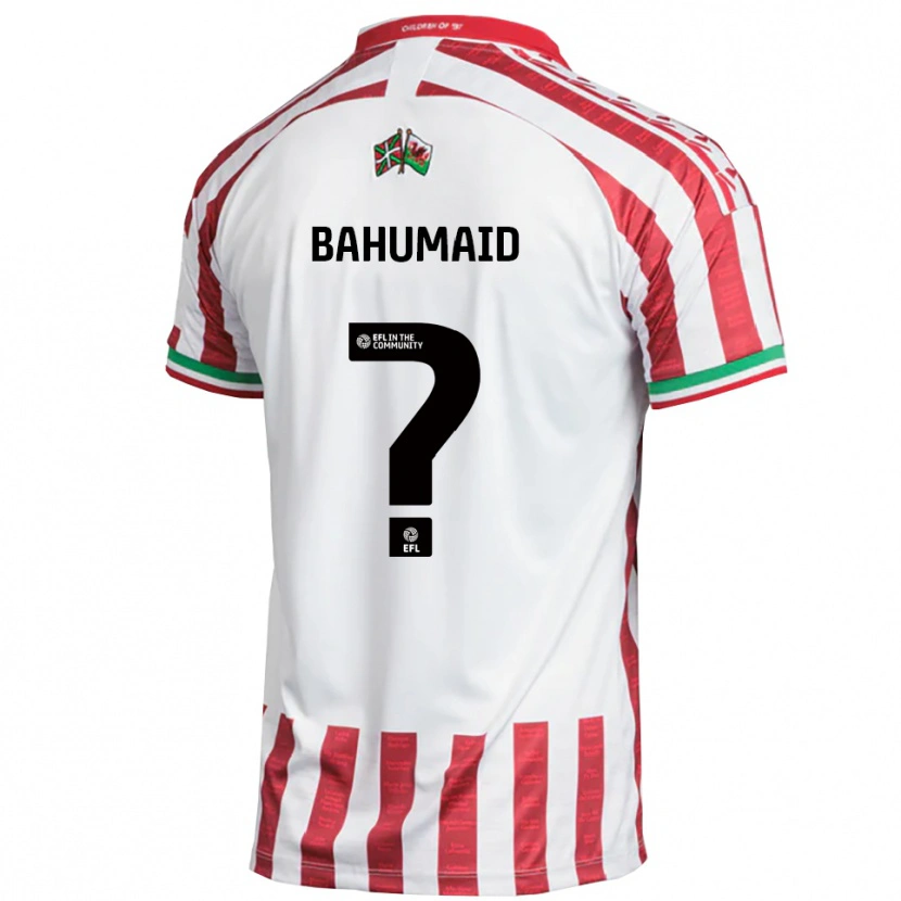 Danxen Kinder Jaden Bahumaid #0 Rot Weiß Auswärtstrikot Trikot 2025/26 T-Shirt Schweiz