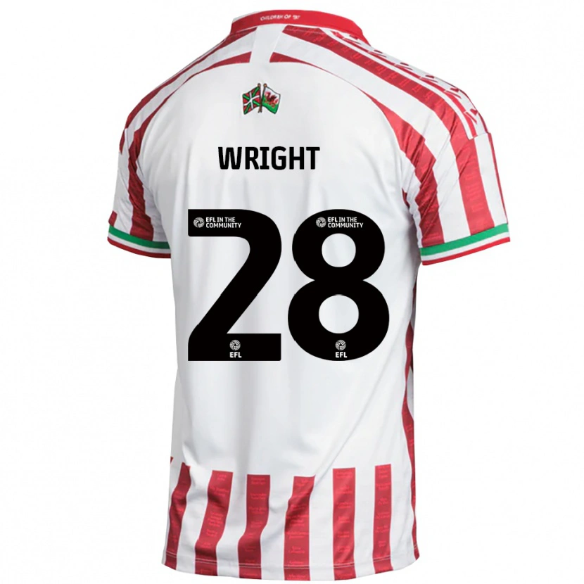 Danxen Kinder Jordan Wright #28 Rot Weiß Auswärtstrikot Trikot 2025/26 T-Shirt Schweiz