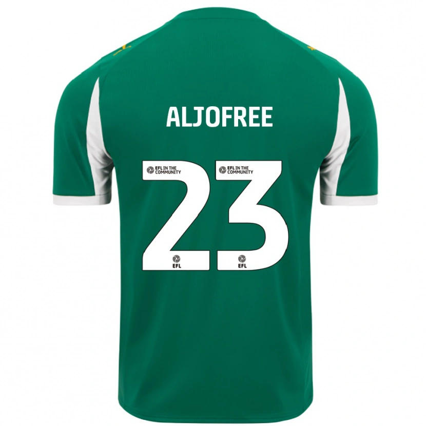 Danxen Kinder Sonny Aljofree #23 Grün Weiß Auswärtstrikot Trikot 2025/26 T-Shirt Schweiz