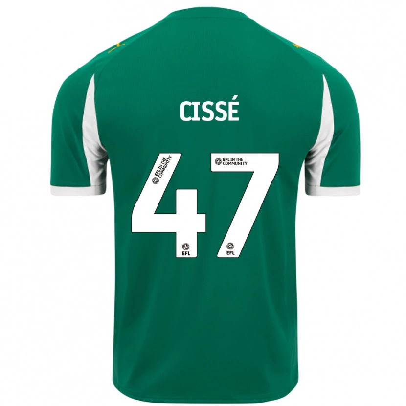 Danxen Kinder Cassius Cissé #47 Grün Weiß Auswärtstrikot Trikot 2025/26 T-Shirt Schweiz