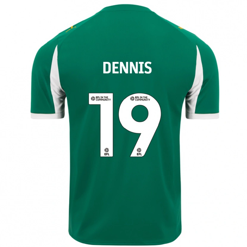 Danxen Kinder Matthew Dennis #19 Grün Weiß Auswärtstrikot Trikot 2025/26 T-Shirt Schweiz