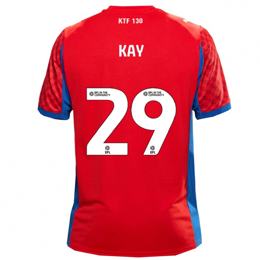 Danxen Kinder Josh Kay #29 Rot Blau Auswärtstrikot Trikot 2025/26 T-Shirt Schweiz