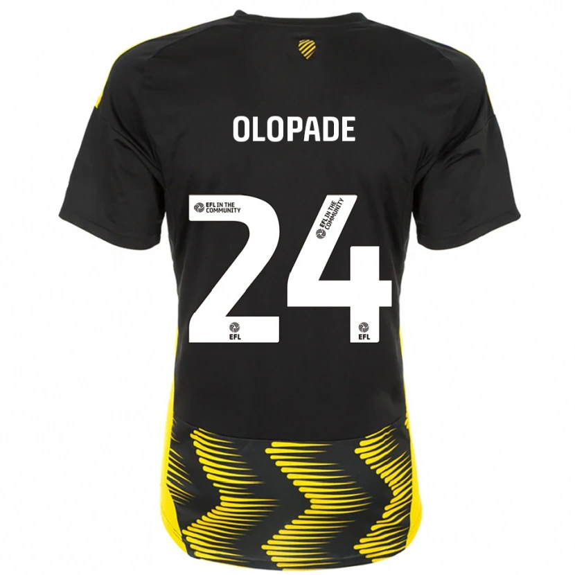 Danxen Kinder Tosin Olopade #24 Schwarz Gelb Auswärtstrikot Trikot 2025/26 T-Shirt Schweiz