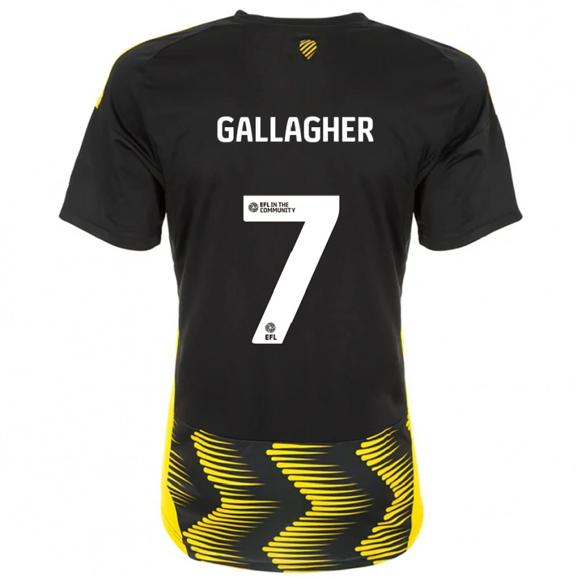 Danxen Kinder Tamzin Gallagher #7 Schwarz Gelb Auswärtstrikot Trikot 2025/26 T-Shirt Schweiz