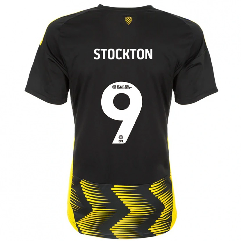 Danxen Kinder Cole Stockton #9 Schwarz Gelb Auswärtstrikot Trikot 2025/26 T-Shirt Schweiz