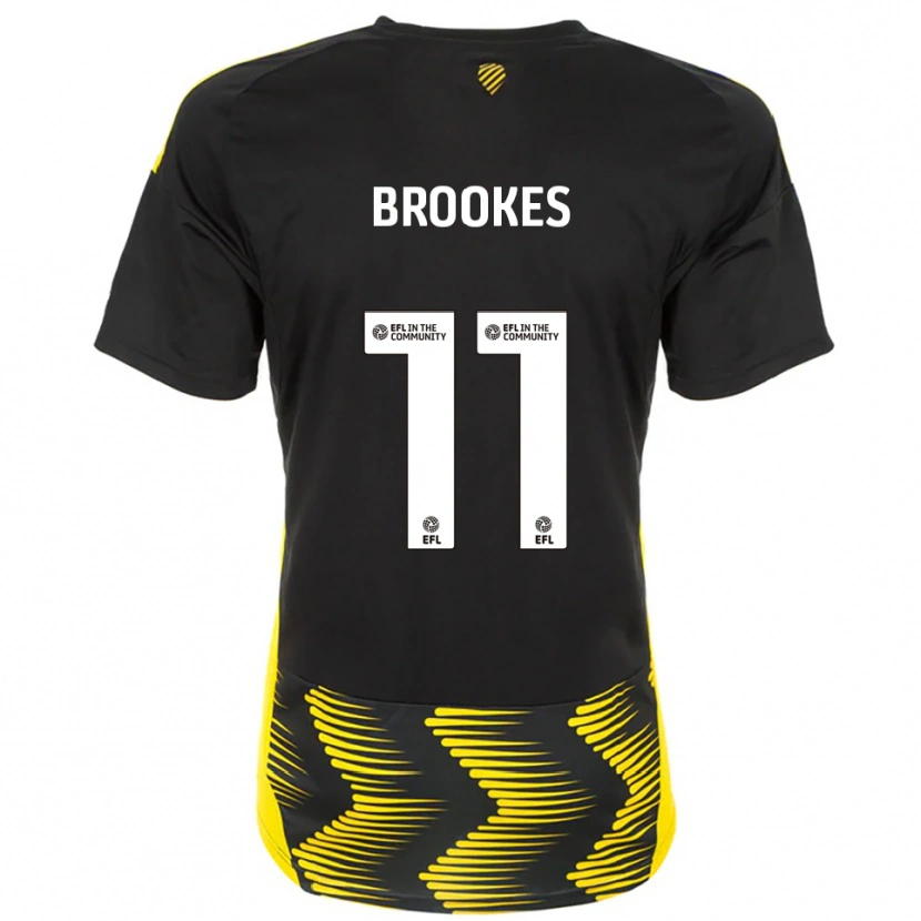 Danxen Kinder Evie Brookes #11 Schwarz Gelb Auswärtstrikot Trikot 2025/26 T-Shirt Schweiz
