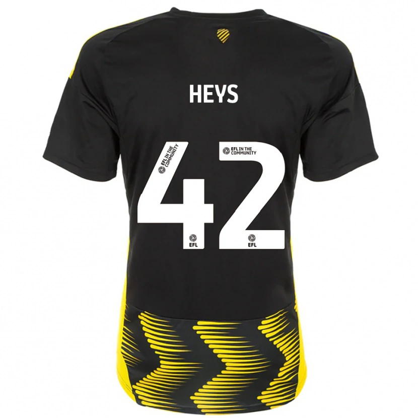 Danxen Kinder Marshall Heys #42 Schwarz Gelb Auswärtstrikot Trikot 2025/26 T-Shirt Schweiz