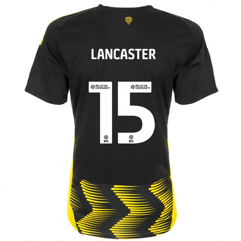 Danxen Kinder Darcy Lancaster #15 Schwarz Gelb Auswärtstrikot Trikot 2025/26 T-Shirt Schweiz