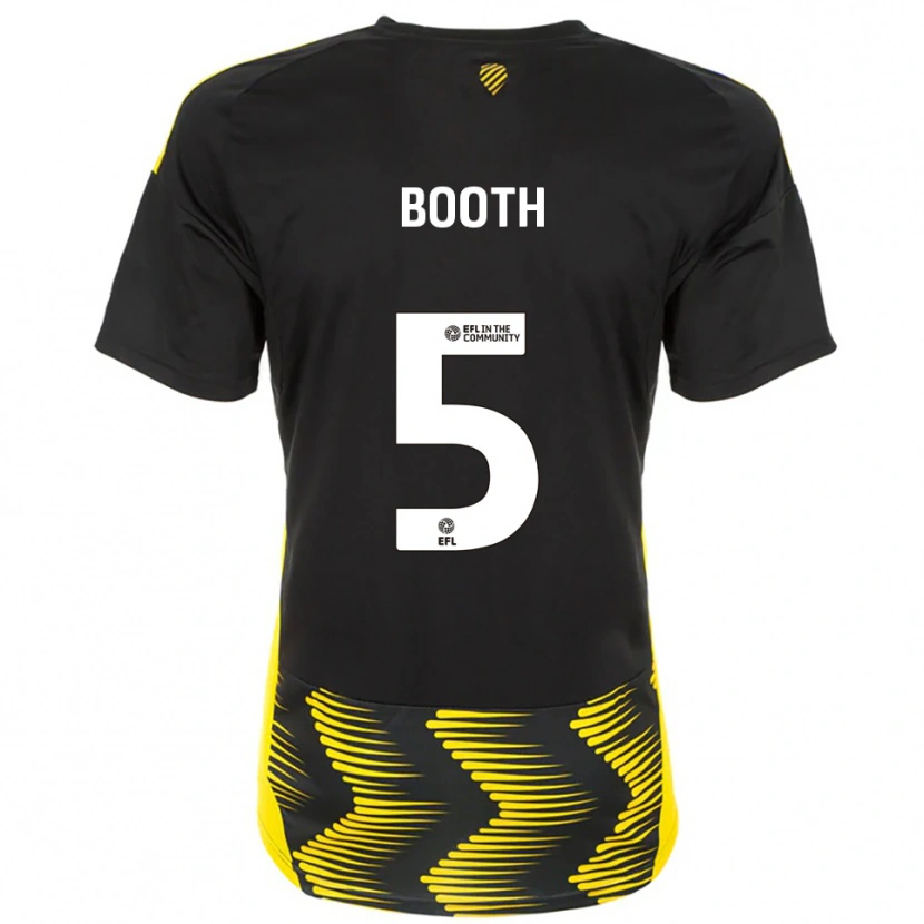 Danxen Kinder Lailah Booth #5 Schwarz Gelb Auswärtstrikot Trikot 2025/26 T-Shirt Schweiz