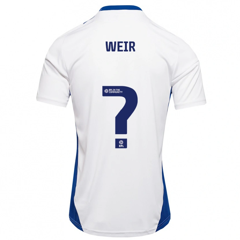 Danxen Kinder Taye Weir #0 Weiß Blau Auswärtstrikot Trikot 2025/26 T-Shirt Schweiz