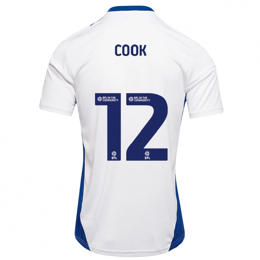 Danxen Kinder Izzy Cook #12 Weiß Blau Auswärtstrikot Trikot 2025/26 T-Shirt Schweiz