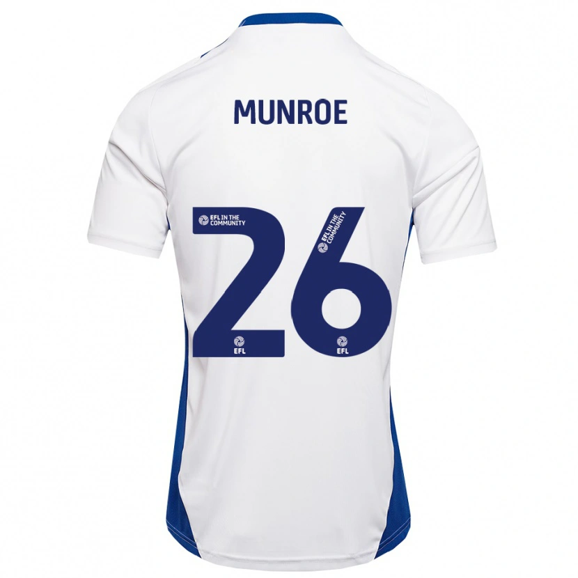 Danxen Kinder Finley Munroe #26 Weiß Blau Auswärtstrikot Trikot 2025/26 T-Shirt Schweiz