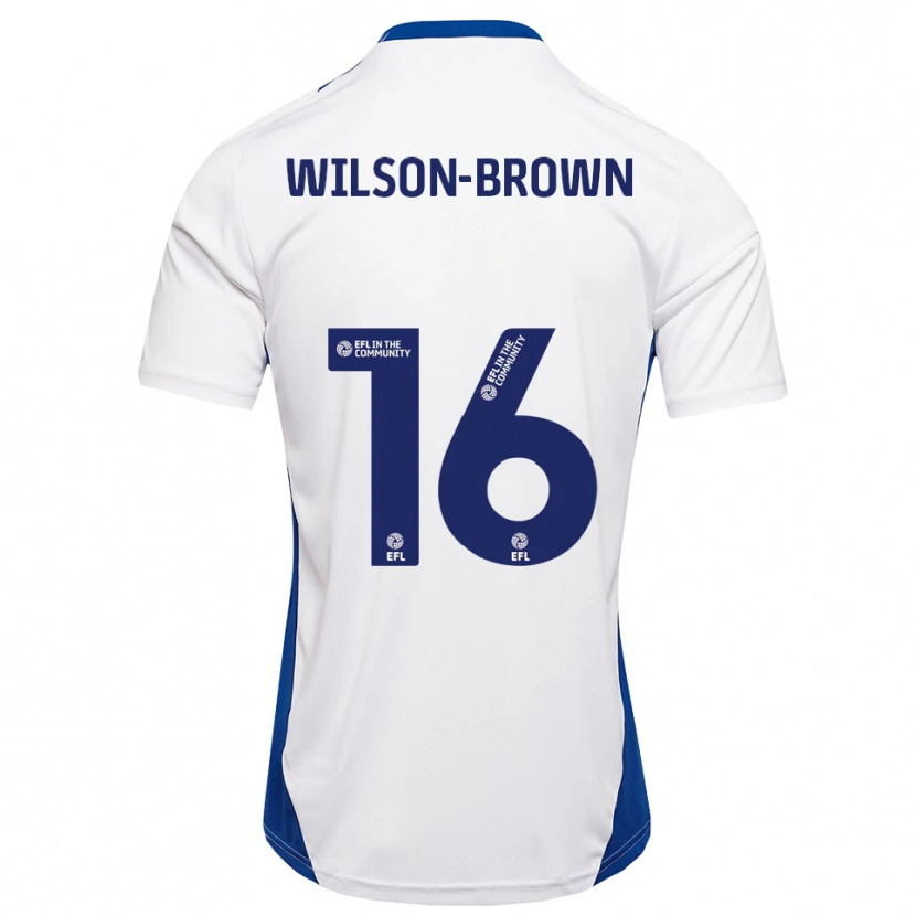 Danxen Kinder Tom Wilson-Brown #16 Weiß Blau Auswärtstrikot Trikot 2025/26 T-Shirt Schweiz