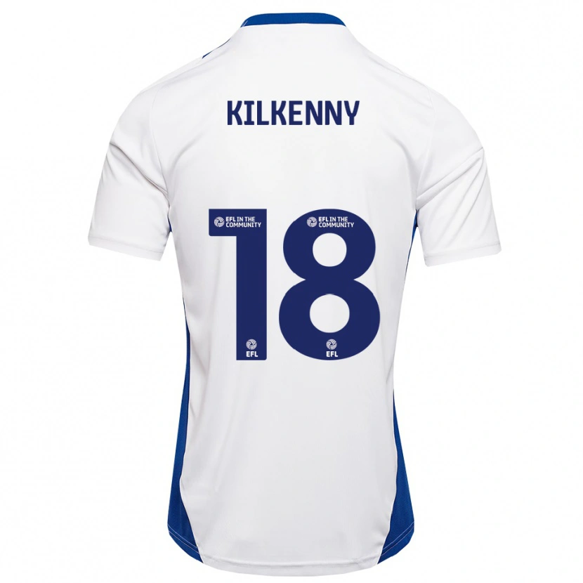 Danxen Kinder Gavin Kilkenny #18 Weiß Blau Auswärtstrikot Trikot 2025/26 T-Shirt Schweiz
