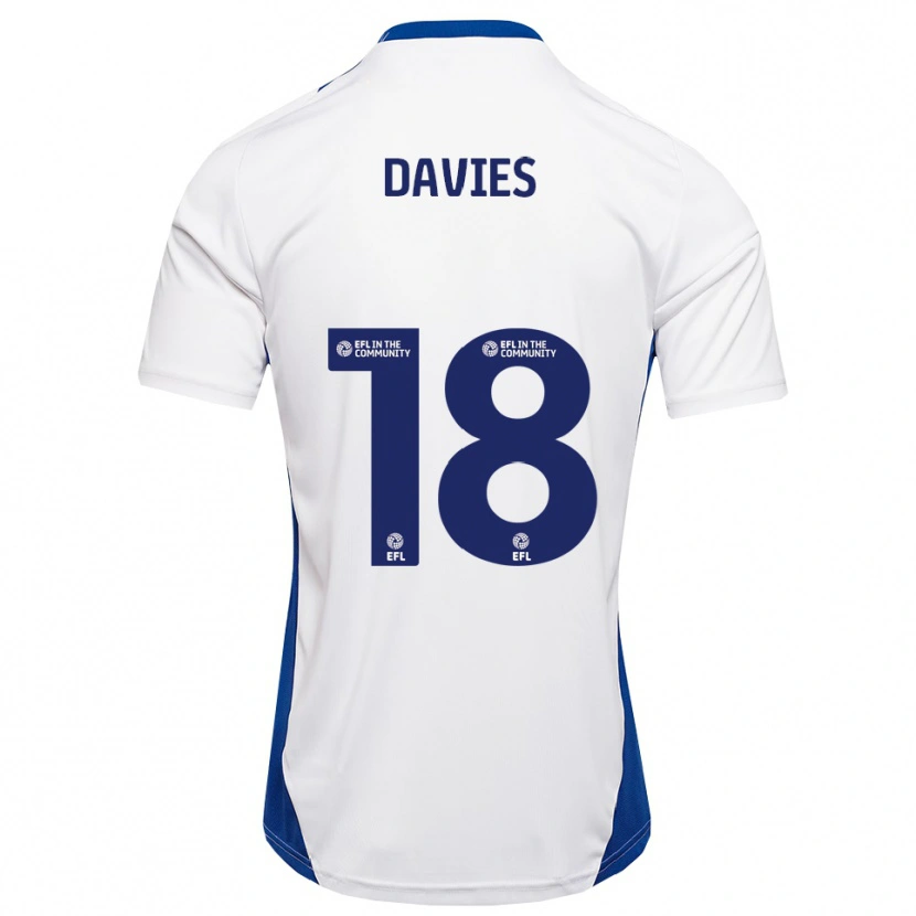 Danxen Kinder Libby Davies #18 Weiß Blau Auswärtstrikot Trikot 2025/26 T-Shirt Schweiz