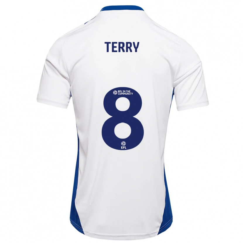 Danxen Kinder Josh Terry #8 Weiß Blau Auswärtstrikot Trikot 2025/26 T-Shirt Schweiz